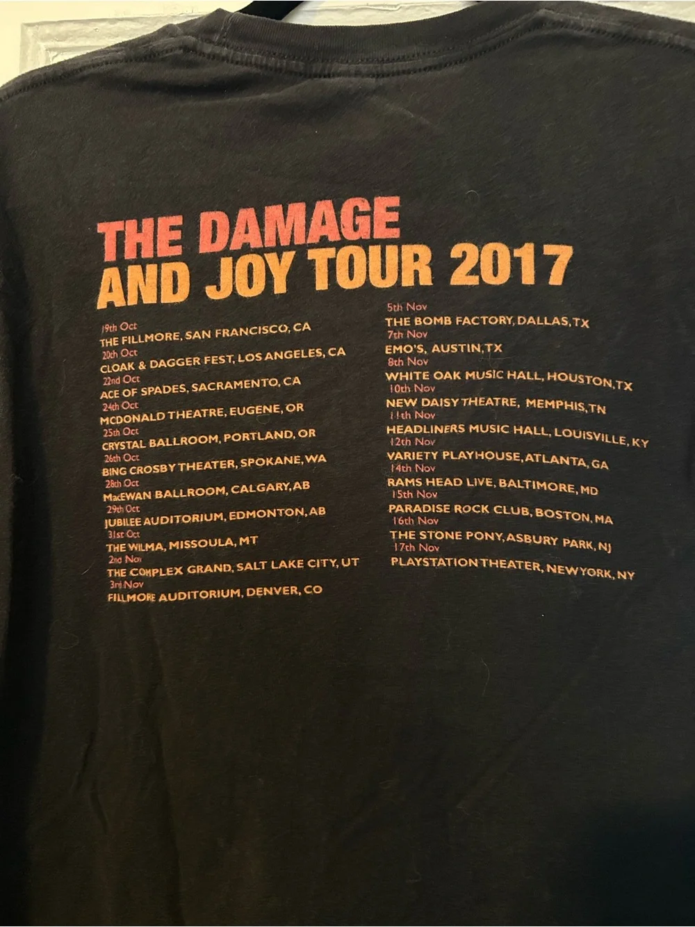 Jesus and Mary Chain JAMC Damage and Joy T‑Shirt